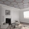 Ekena Millwork 81 56W x 47 14H x 14T Large Westmore Decorative Fretwork Wood Ceiling Panels, Walnut CELW82X47X0250WSTWA - alternate 1